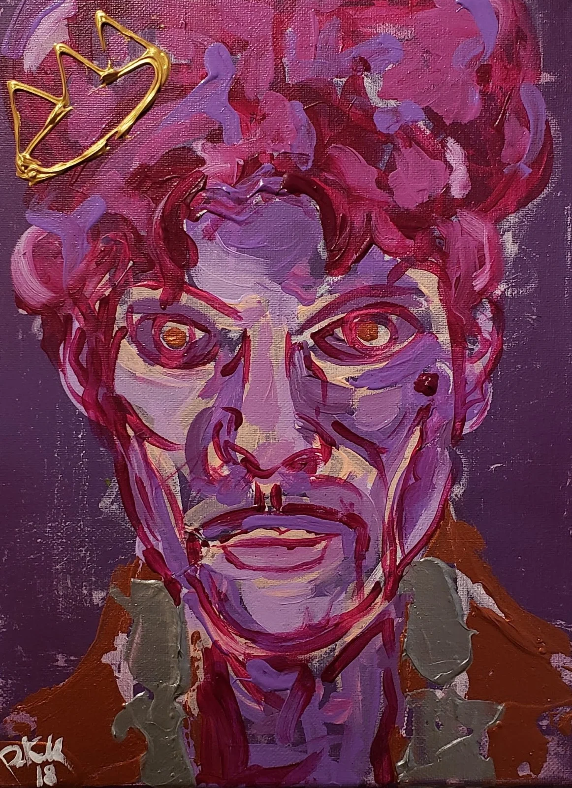 Prince / 24 x 18 / Acrylic / Spray Paint / Marker / 2018.