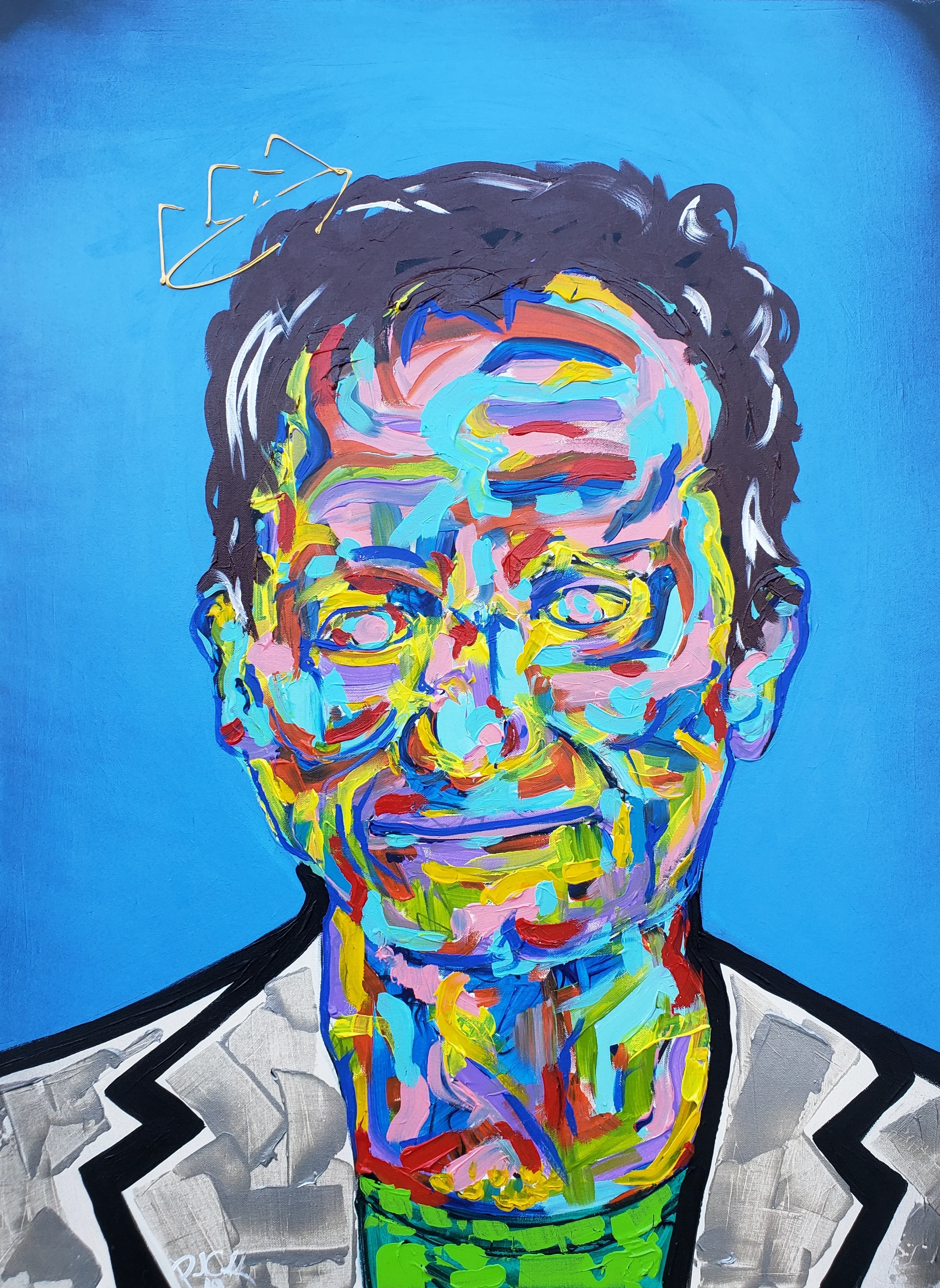 Mr. Williams / 24 x 18 / Acrylic / Spray Paint / Marker / 2018.