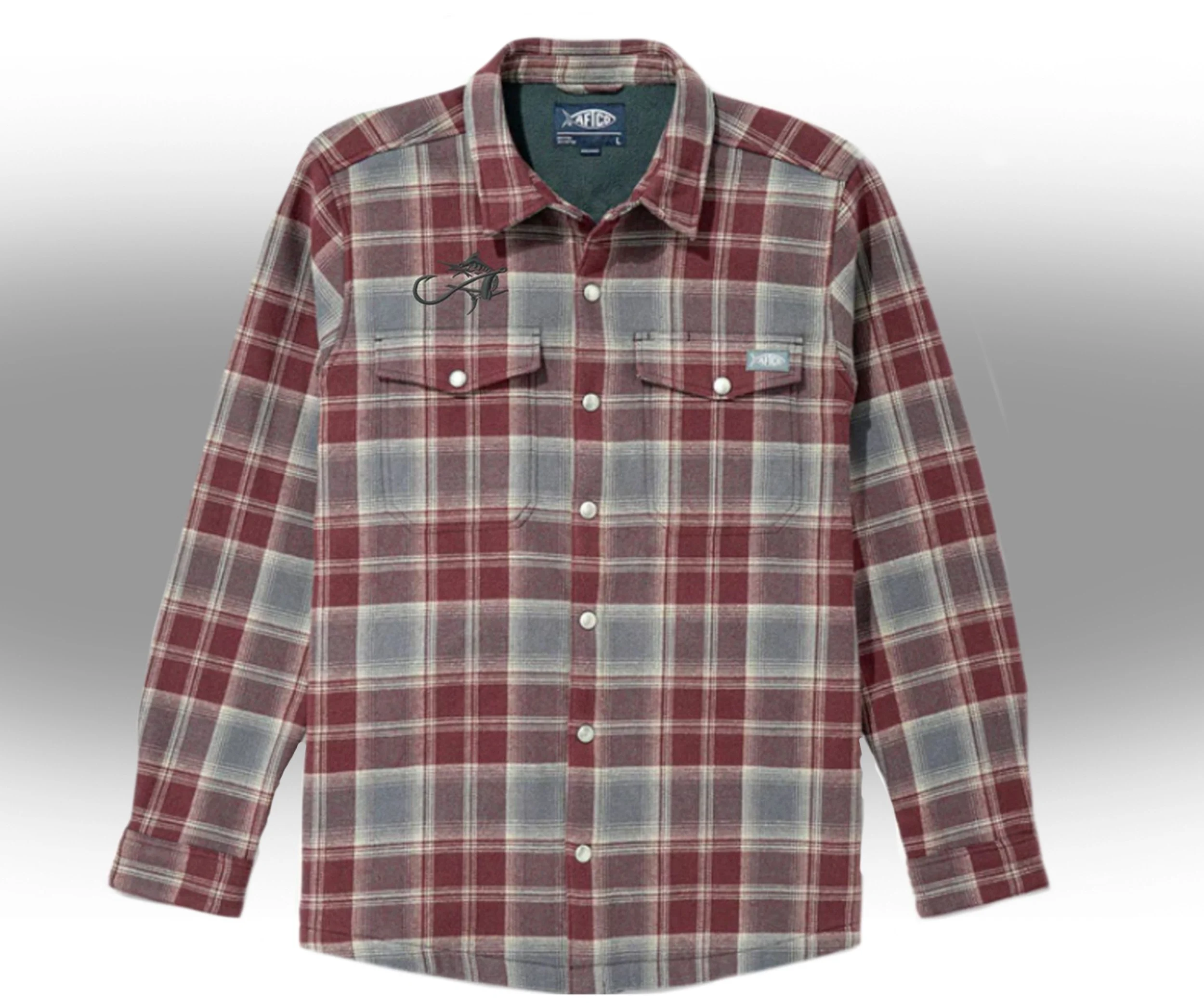 Albemarle AFTCO Flannel Shacket - Red