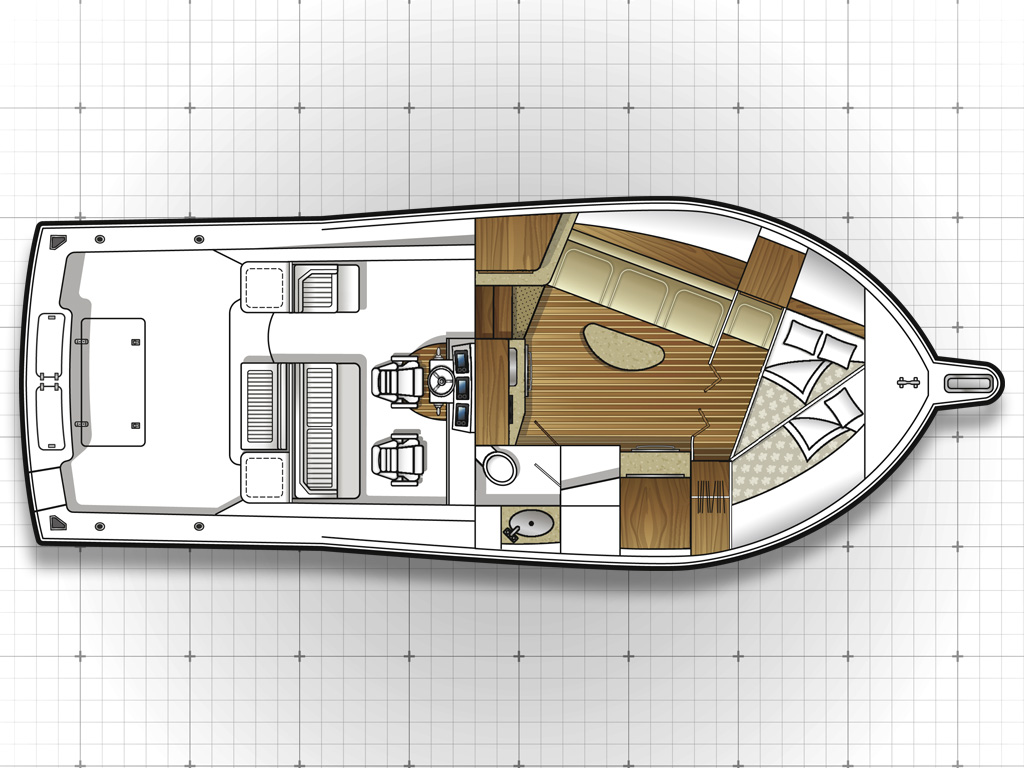 36 Express Boat Layout