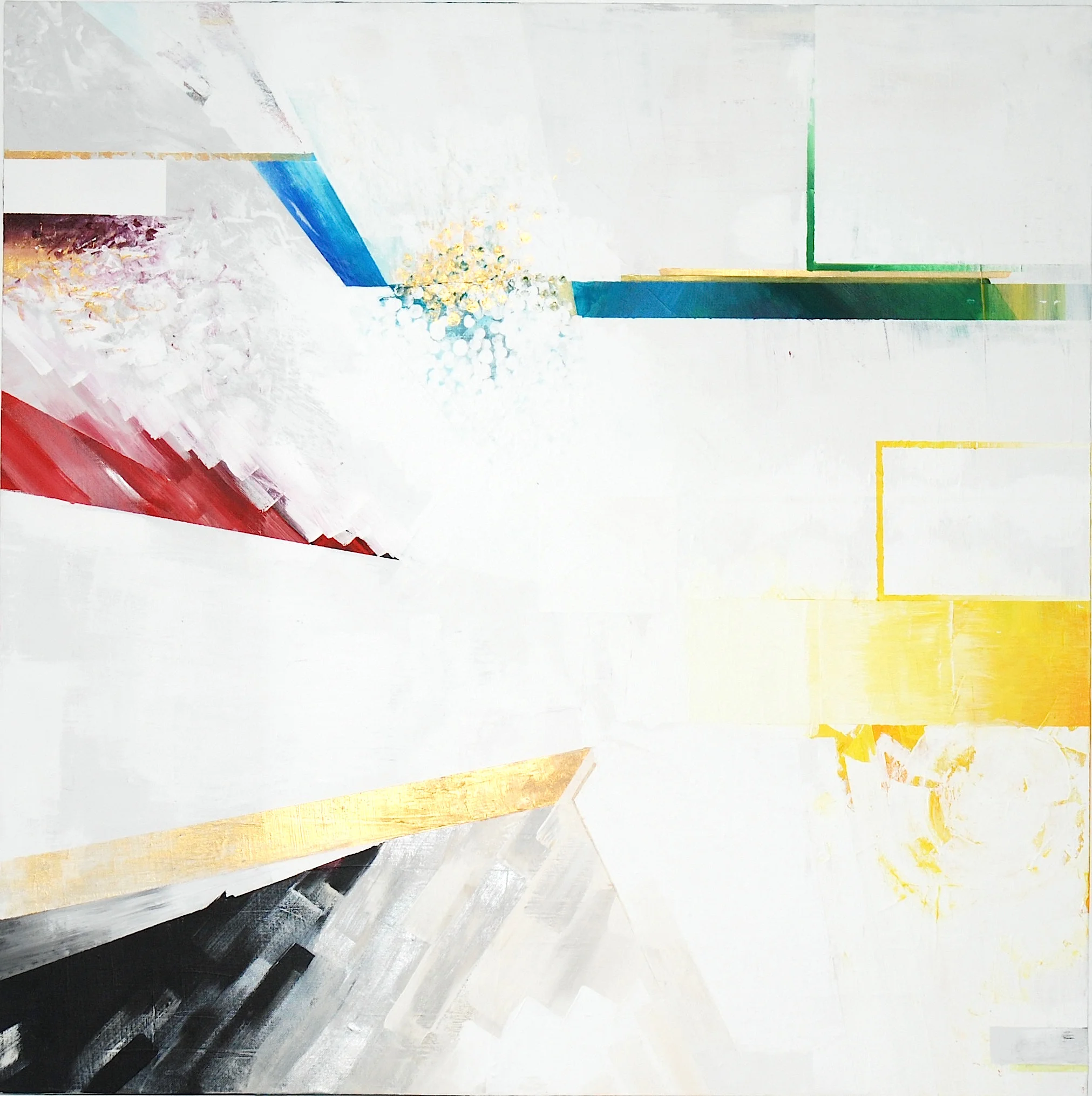  GEGENSCHNEE  acrylic on canvas, 100 x 100 cm, 2013 