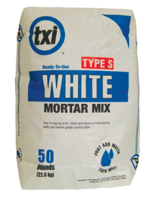 I always get asked about which mortar I use, this is the bag. It's only available at The Home Depot here in Texas - I did notice you can order it if you can't find it near you and have it delivered! - LB