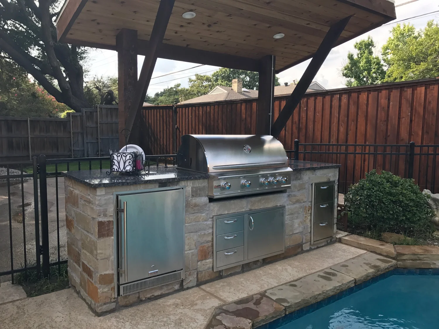 Lean-To Outdoor Kitchen — The Chatham Collective