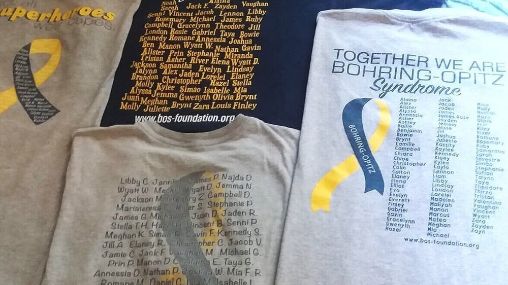 Bohring Opitz Syndrome Foundation Inc T Shirt Fundraiser
