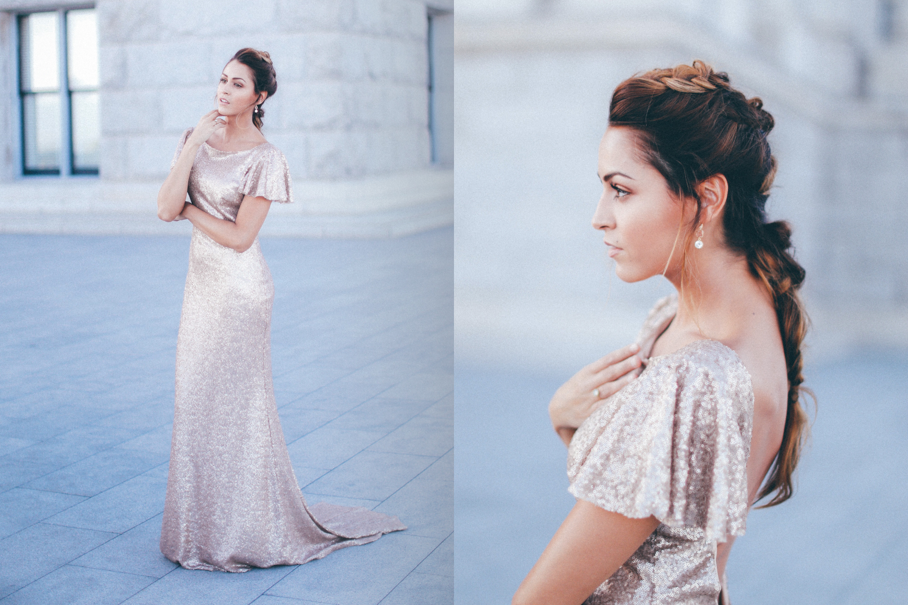 CONTRIBUTORS Photography by: Brolin Taylor Styled by: Natalie Workman Makeup by: Jessika Luz and Perla Frida Hair by: Jessica Taylor and Lose Ngata Jewelry by: Katie Waltman DESIGNER & MODEL Gown by Janay Marie on Nadya Cox