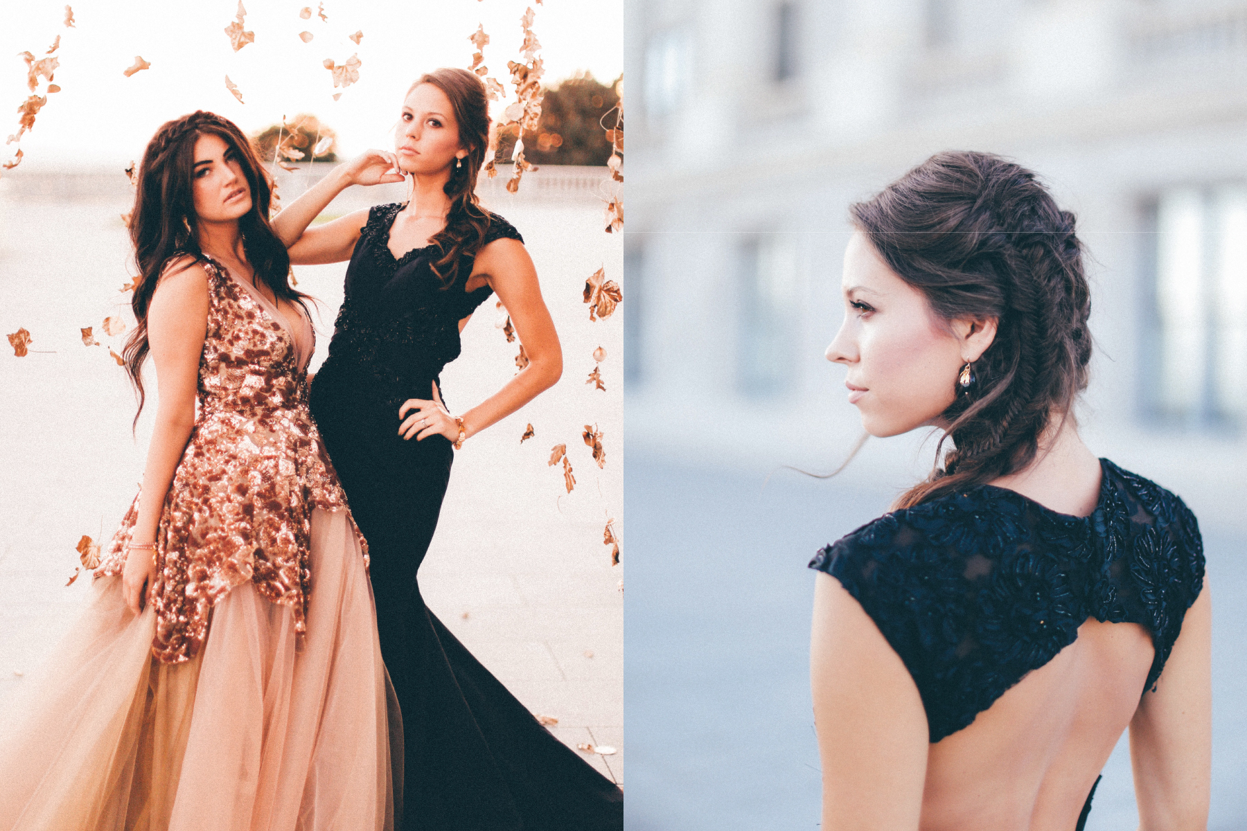 CONTRIBUTORS Photography by: Brolin Taylor Styled by: Natalie Workman Makeup by: Jessika Luz and Perla Frida Hair by: Jessica Taylor and Lose Ngata Jewelry by: Katie Waltman DESIGNERS & MODELS (from left to right) Gown by Bree Lena on Mallory Gifford Gown by Lily Bride Designs on Kaitlyn Towner