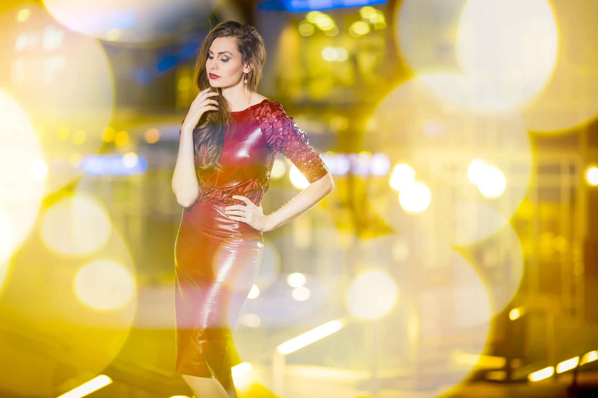 CONTRIBUTORS Photography by: E ndless Photography Styled by: Natalie Workman and Janay Robison Makeup by: Jessika Luz Hair by: Sierra Miller Jewelry by: Desert Rose Jewelry DESIGNER & MODEL Dress by Alexis Puglisi on Natalie Workman