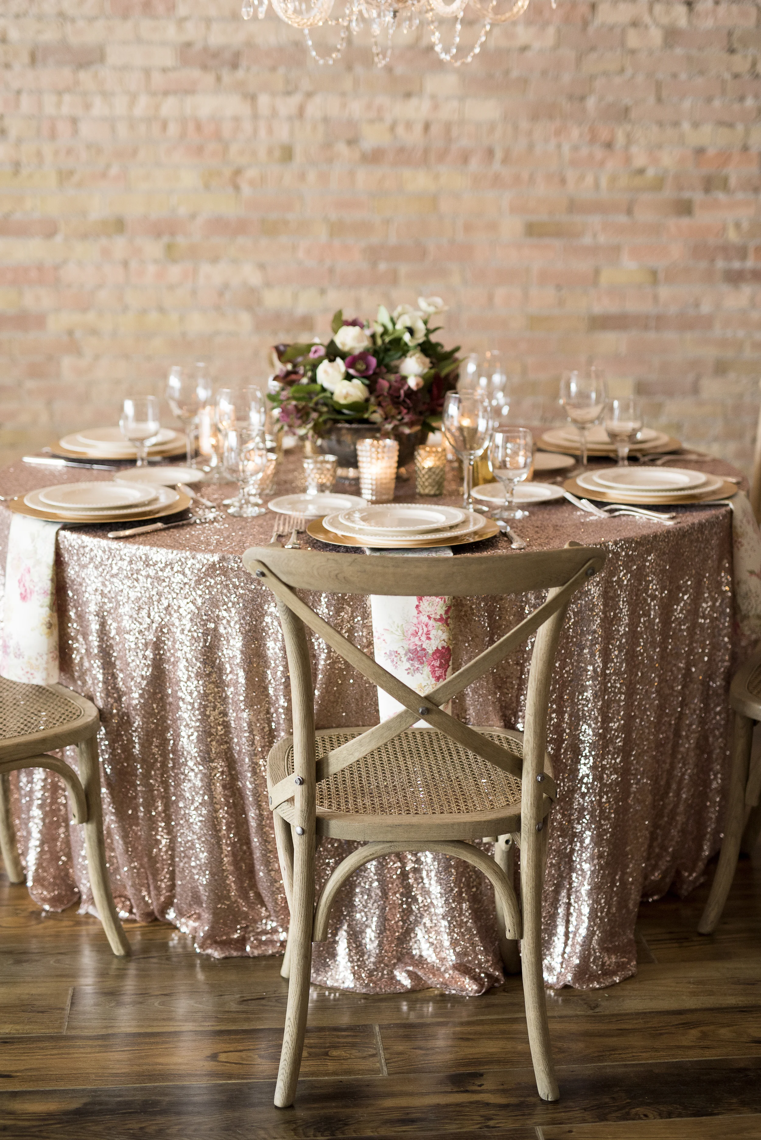 THE SCENE Styling and Design by: FUSE Weddings & Events Photography by: Elisha Braithwaite Rentals provided by: Dani of Alpine Event Rental & Amanda of Decoration Inc. China, Glassware, and Flatware by: Diamond Rental Linens by: Creative Coverings Flowers by: Gena with Flora at Cactus & Tropicals Venue: The Tasting Room