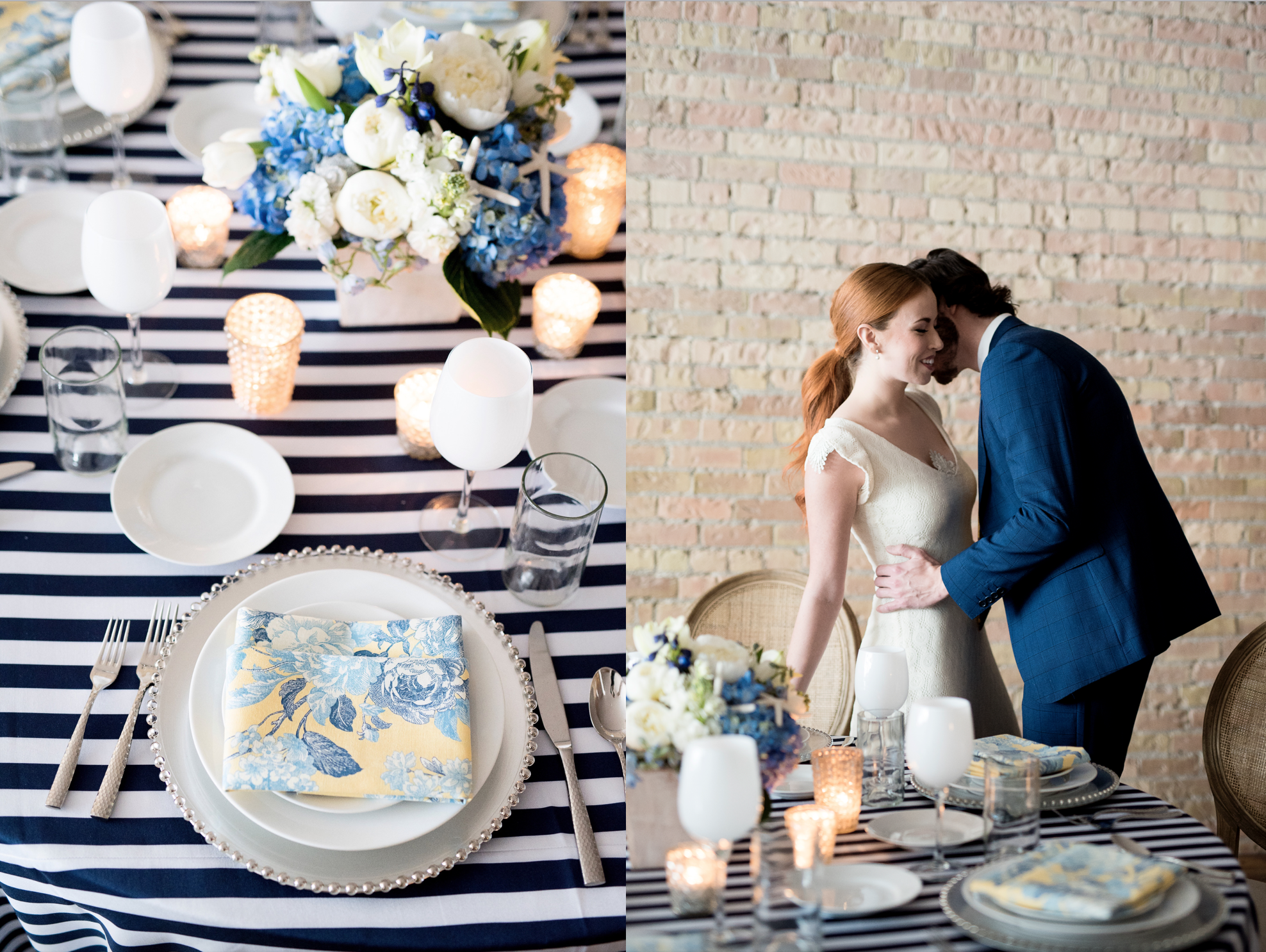 THE SCENE Styling and Design by: FUSE Weddings & Events Photography by: Elisha Braithwaite Rentals provided by: Dani of Alpine Event Rental & Amanda of Decoration Inc. China, Glassware, and Flatware by: Diamond Rental Linens by: Creative Coverings Custom Napkins by: FUSE Weddings & Events Flowers by: Pamela with Native Flower Company Venue: The Tasting Room