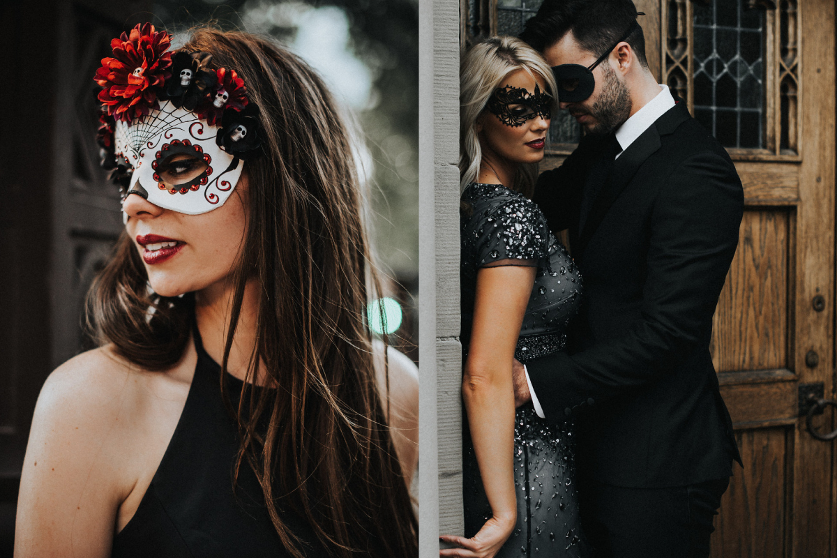 DETAILS Photography: Hailey Arnold Event Design: Leslie Dawn Events & Sax Romney Makeup: Vivian Johnson Dresses: Dress Collective Suits: Perfectly Suited Masks: Masked Zone Models: Carlie Stylez , Jackson Wood , Kim Kienow , Derek Richmond , Nadya Cox , Robert Naylor , Noah Jarman , Natalie Workman , Josilyn Vassau , Lucy Lu , and Joe