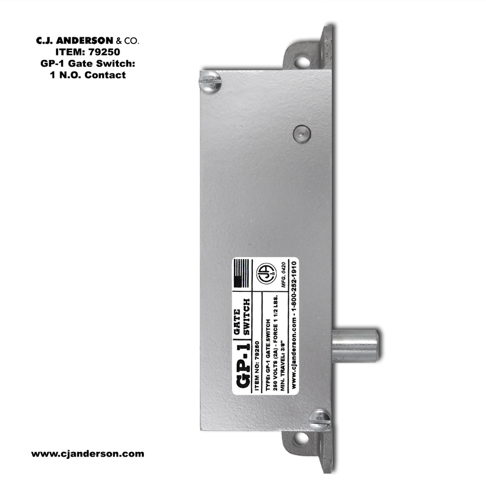 GA-1 Gate Switch - 1 Normally Open Contact - 79161-(XX) — C.J.