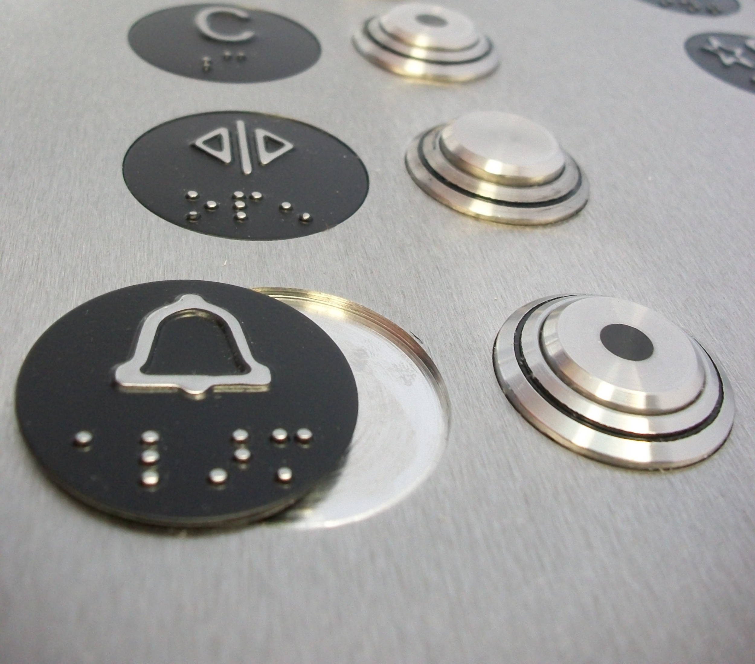 Stainless Steel Braille Tags Recess Mounted For Protection