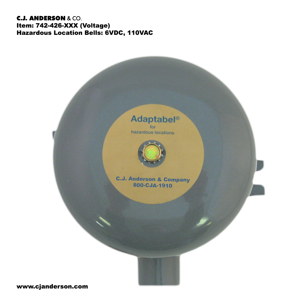 Hazardous Location Alarm Bells - 742-426-(Voltage)