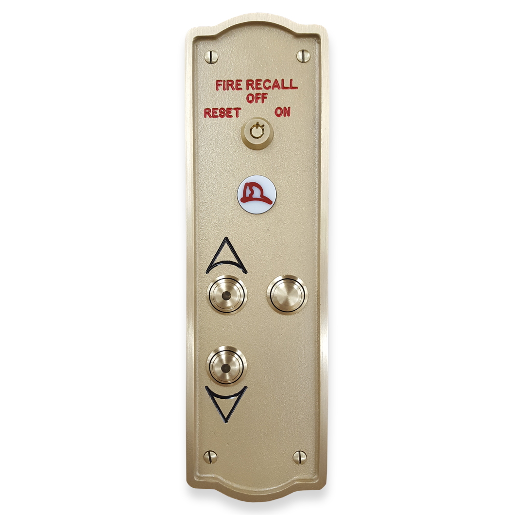STYLE 3 BRASS INTERMEDIATE FIRE SERVICE HALL STATION DOUBLE BUTTON png.png