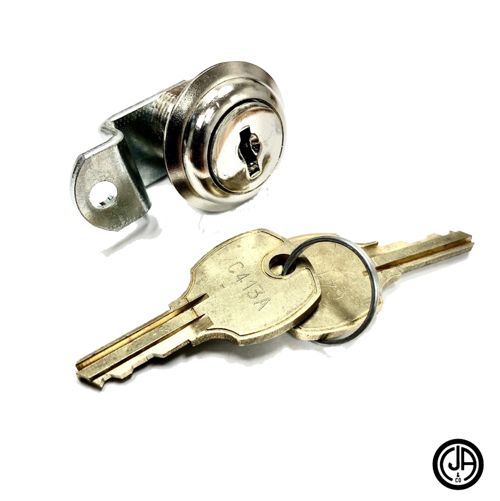 CJA Service Cabinet Locks - Silver or Brass Finish — C.J. Anderson & Company
