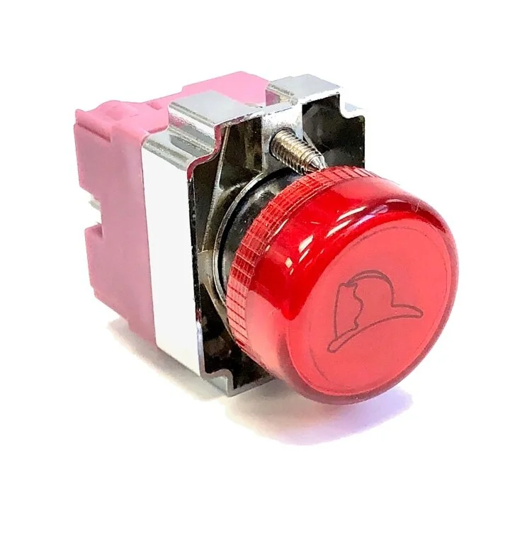 Round Pilot Light Indicator Assembly - NEMA 4-12-4X - Red - 716-028-FS-XXX