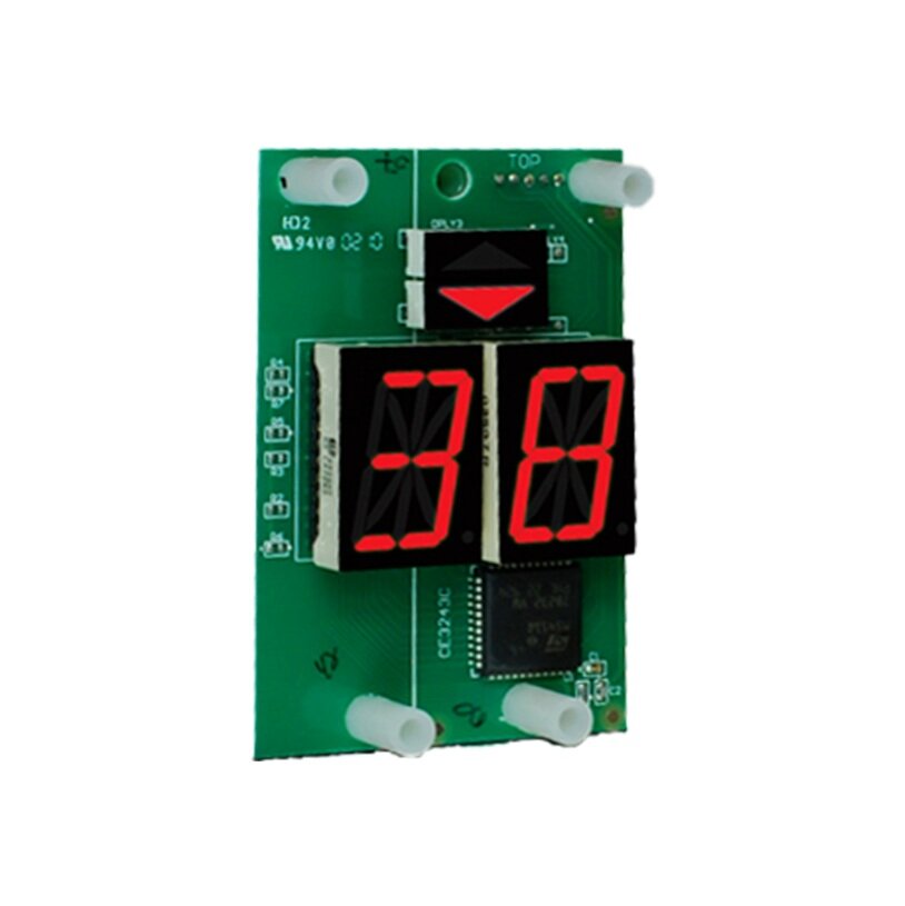 Digital Position Indicator - 1" High, Double Character - Red - 715-502-MV210-R