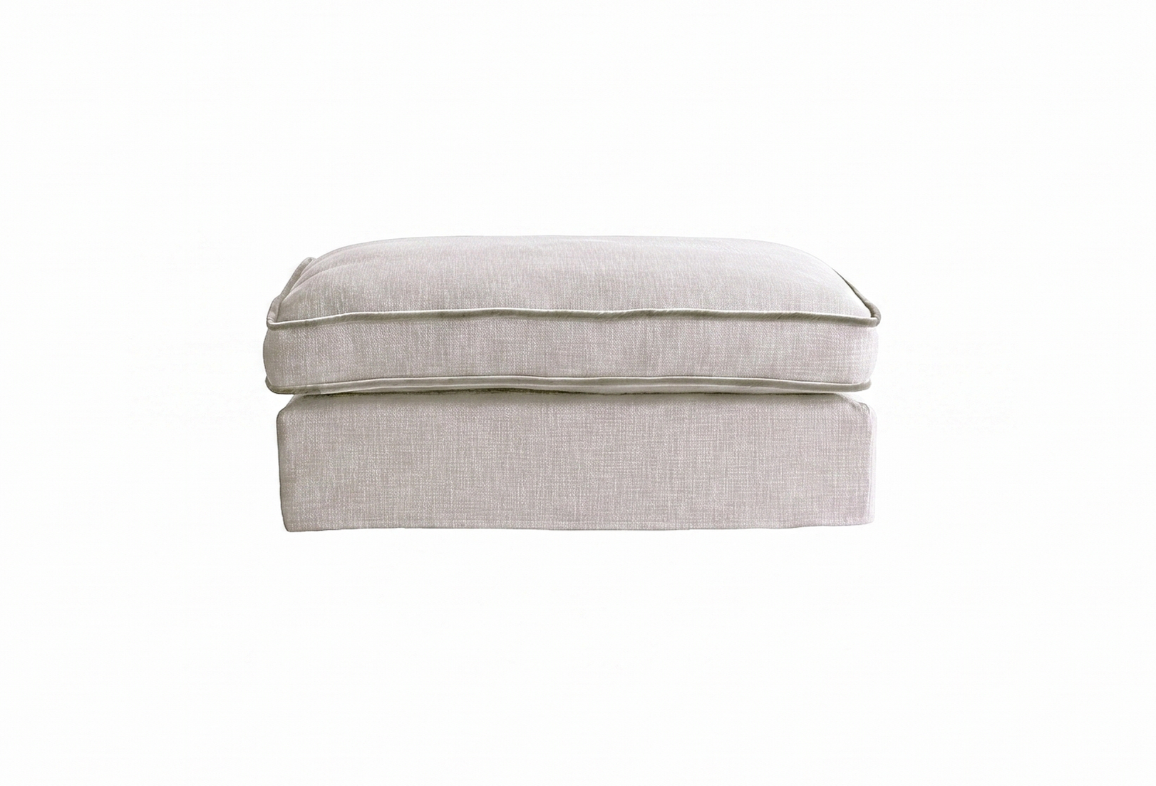 Miro pillow piping ottoman