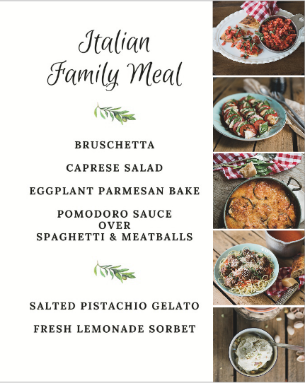 Cook for your community! A cookbook for large groups with timelines, full menus and a way to give back!
