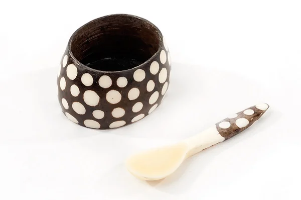 Beautiful handmade with cow bone salt well. Fair trade, artisan and ethically sourced.