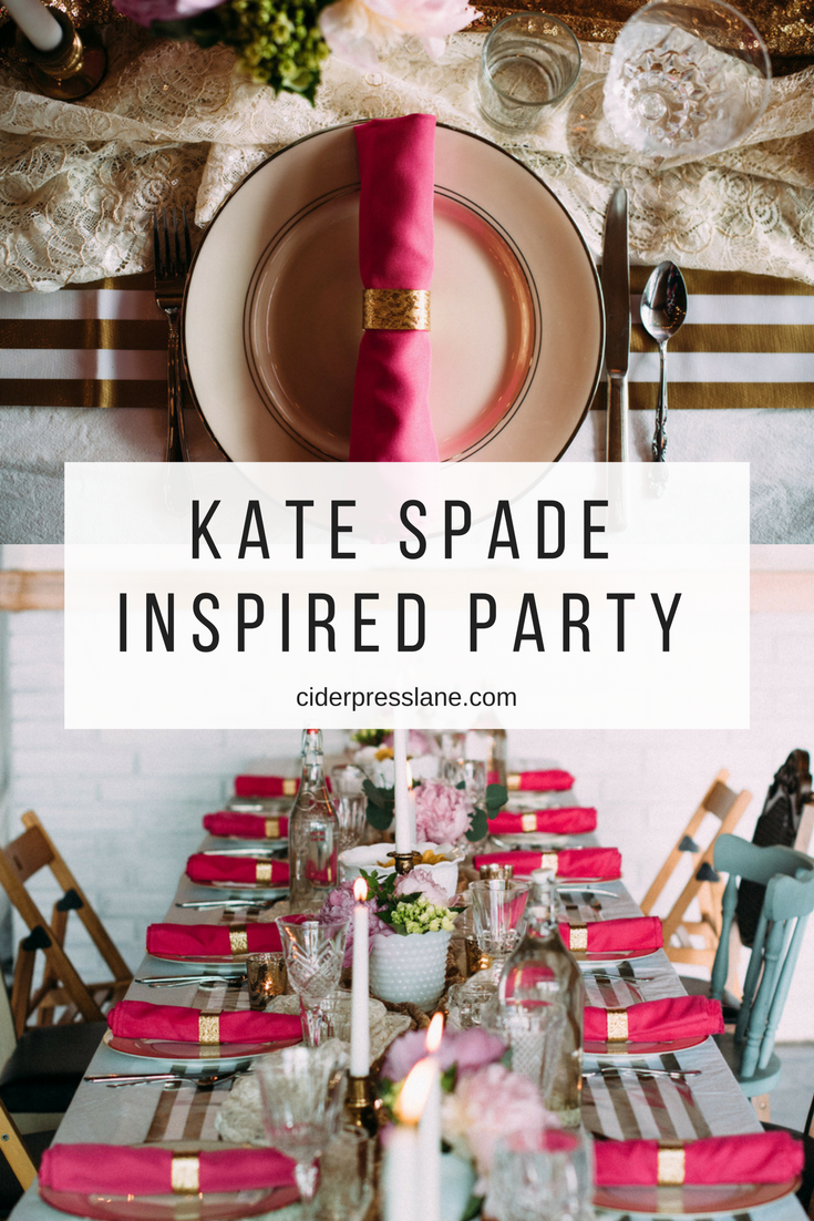 Kate Spade Inspired Party Decor Ideas
