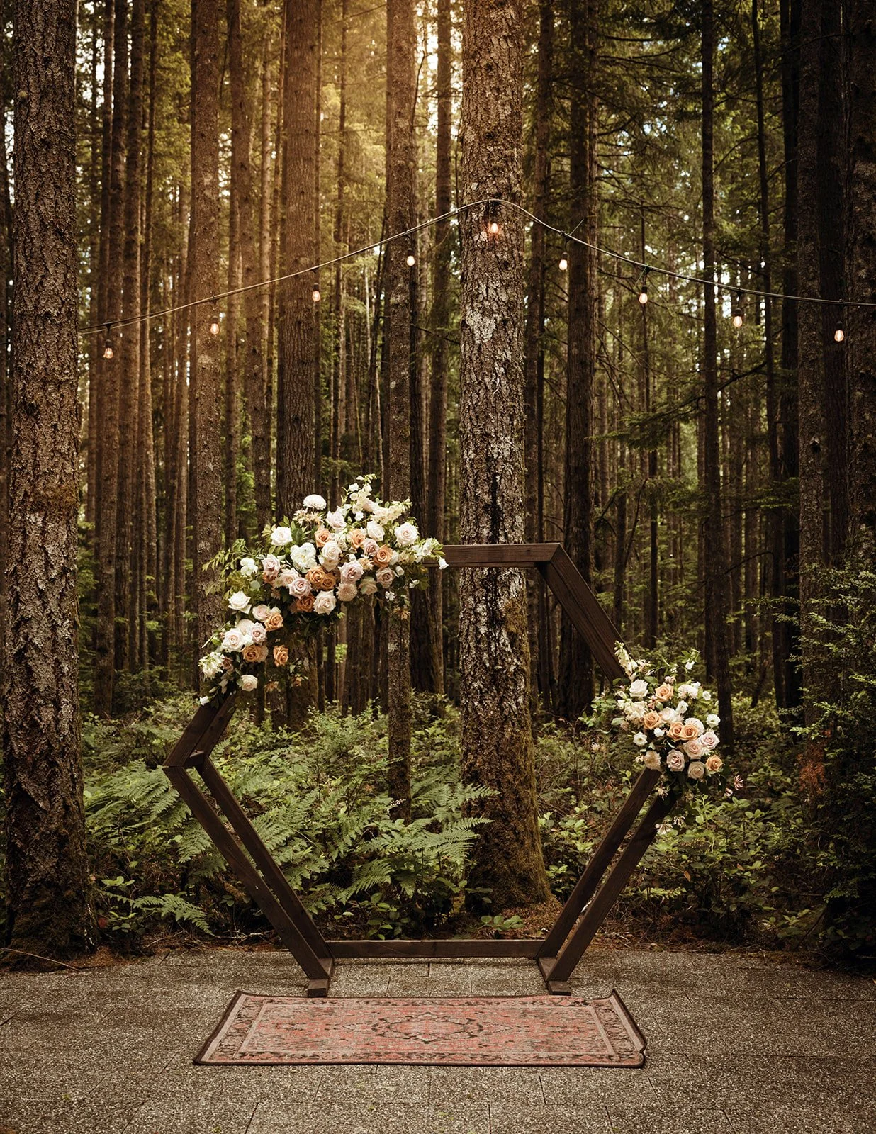 Gold Mountain Wedding Arch
