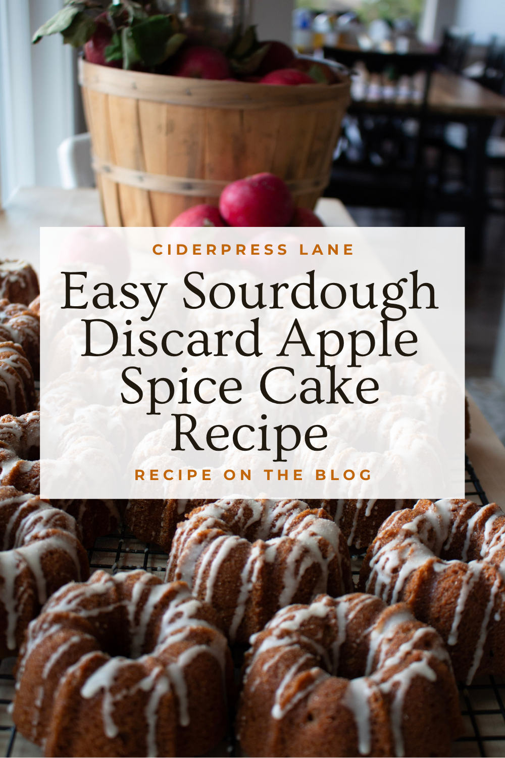 easy sourdough discard apple bundt maple fall muffins