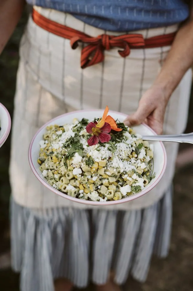 roasted street corn pasta salad