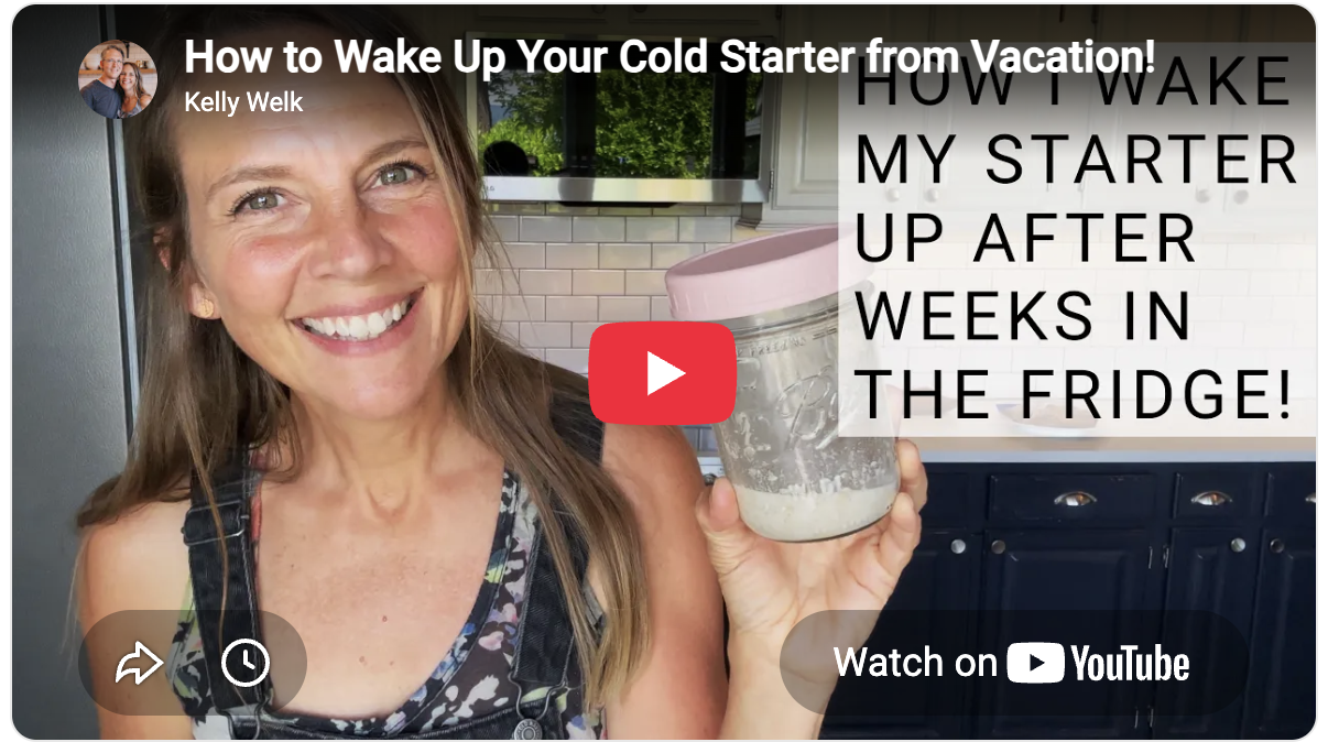 How to wake up my starter cold from the fridge