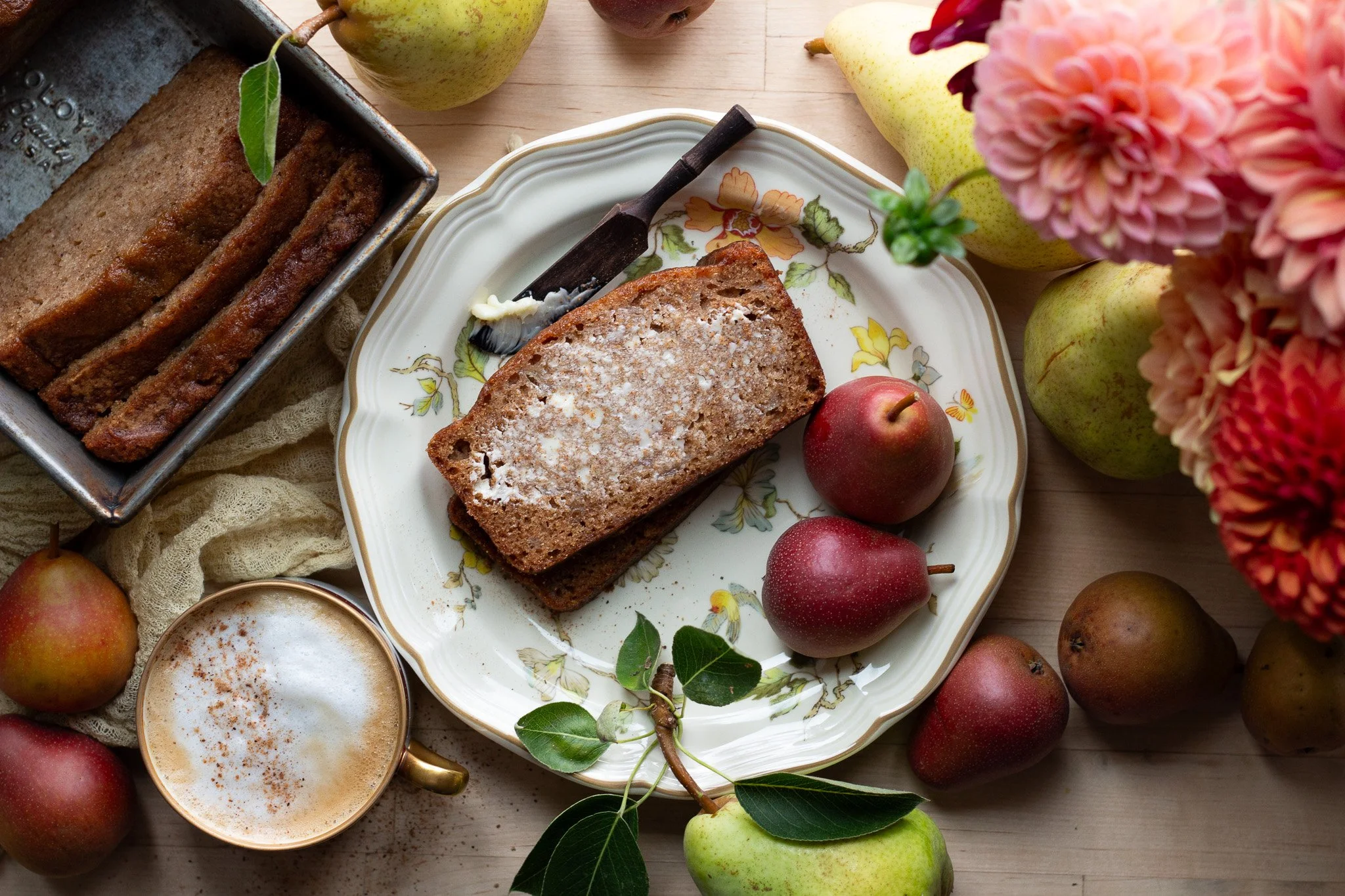 bake same day pear bread cake easy for fall treats