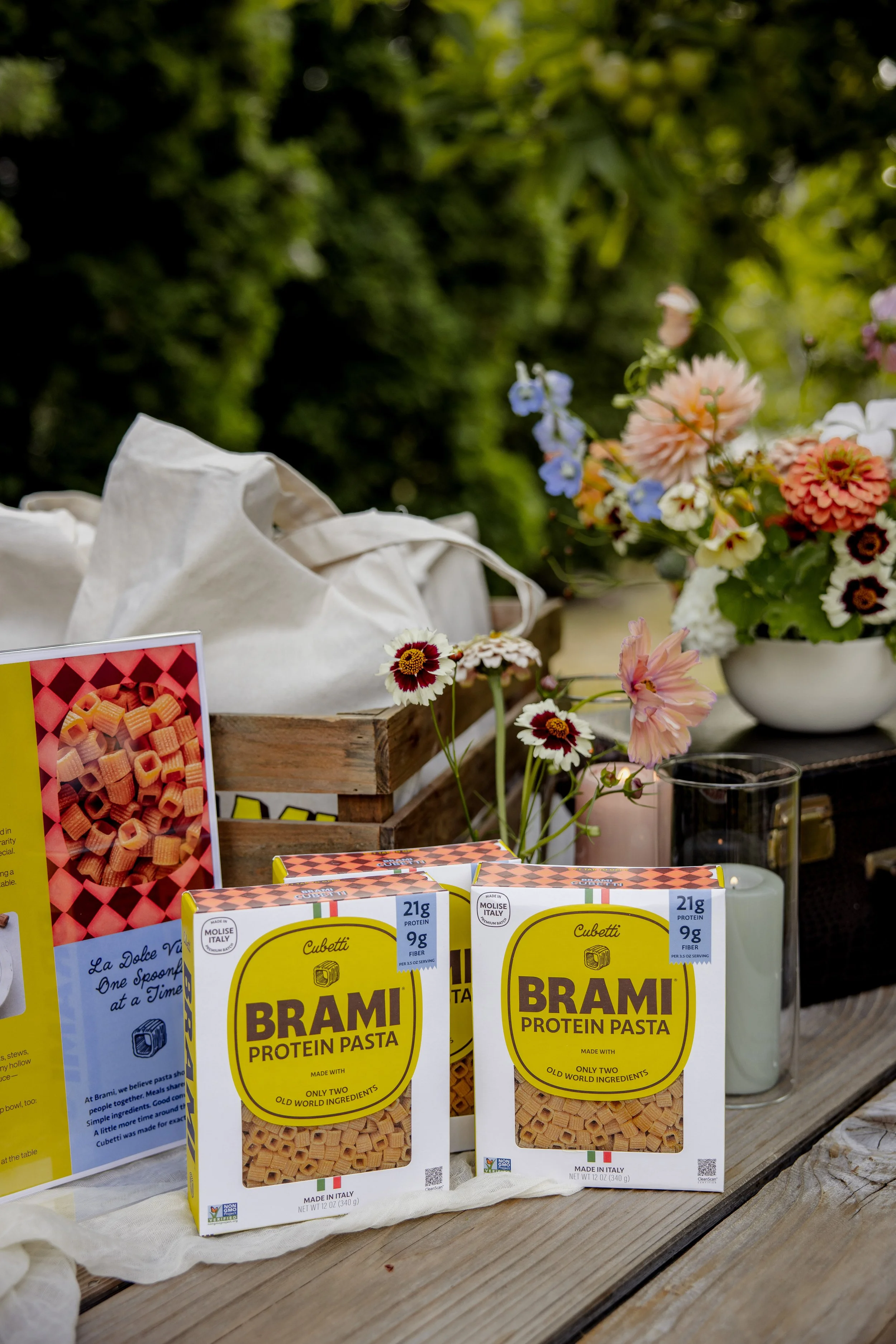 Street corn pasta salad using Brami Pasta