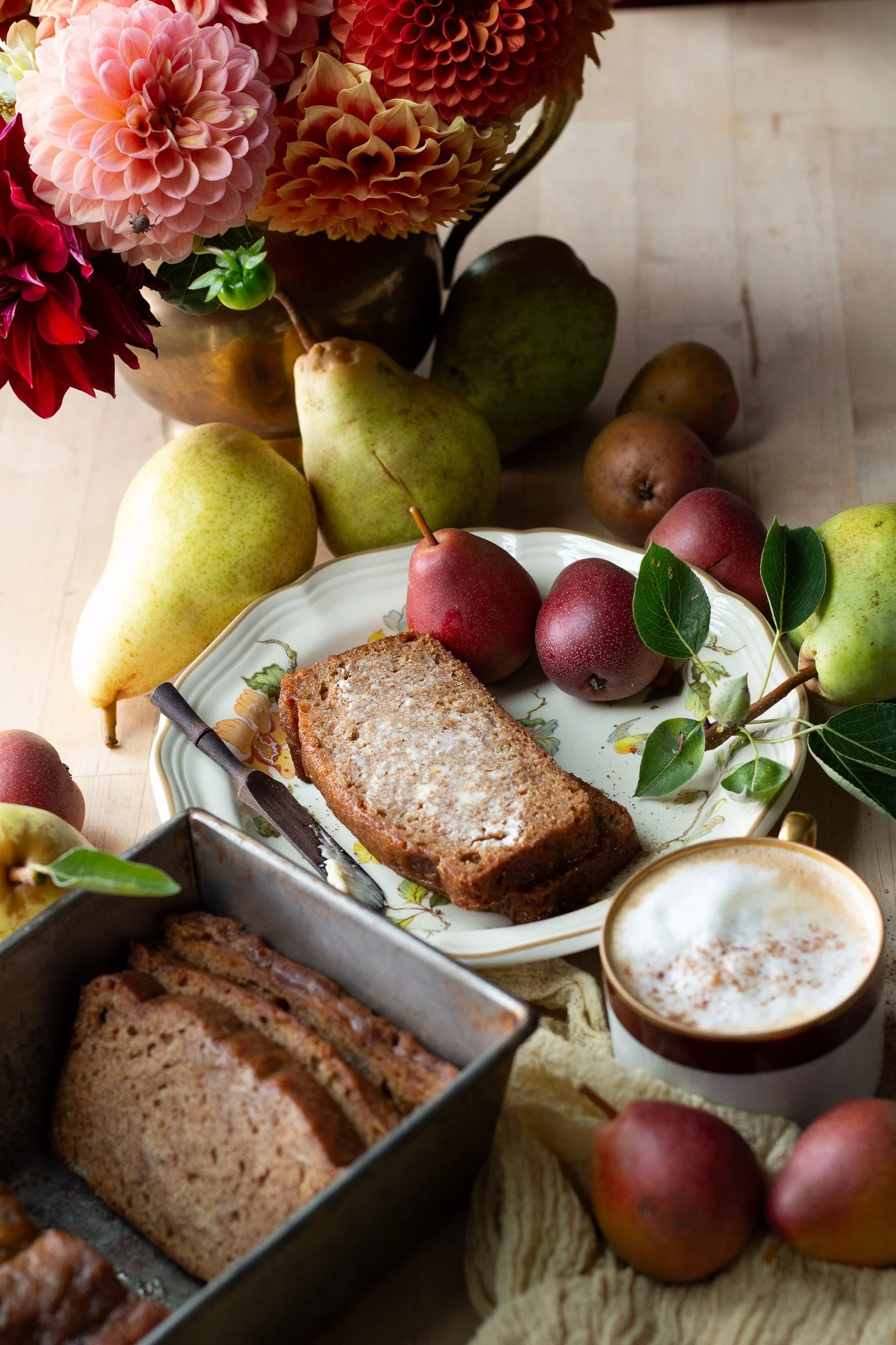 bake same day fall pear bread cake muffins bundts