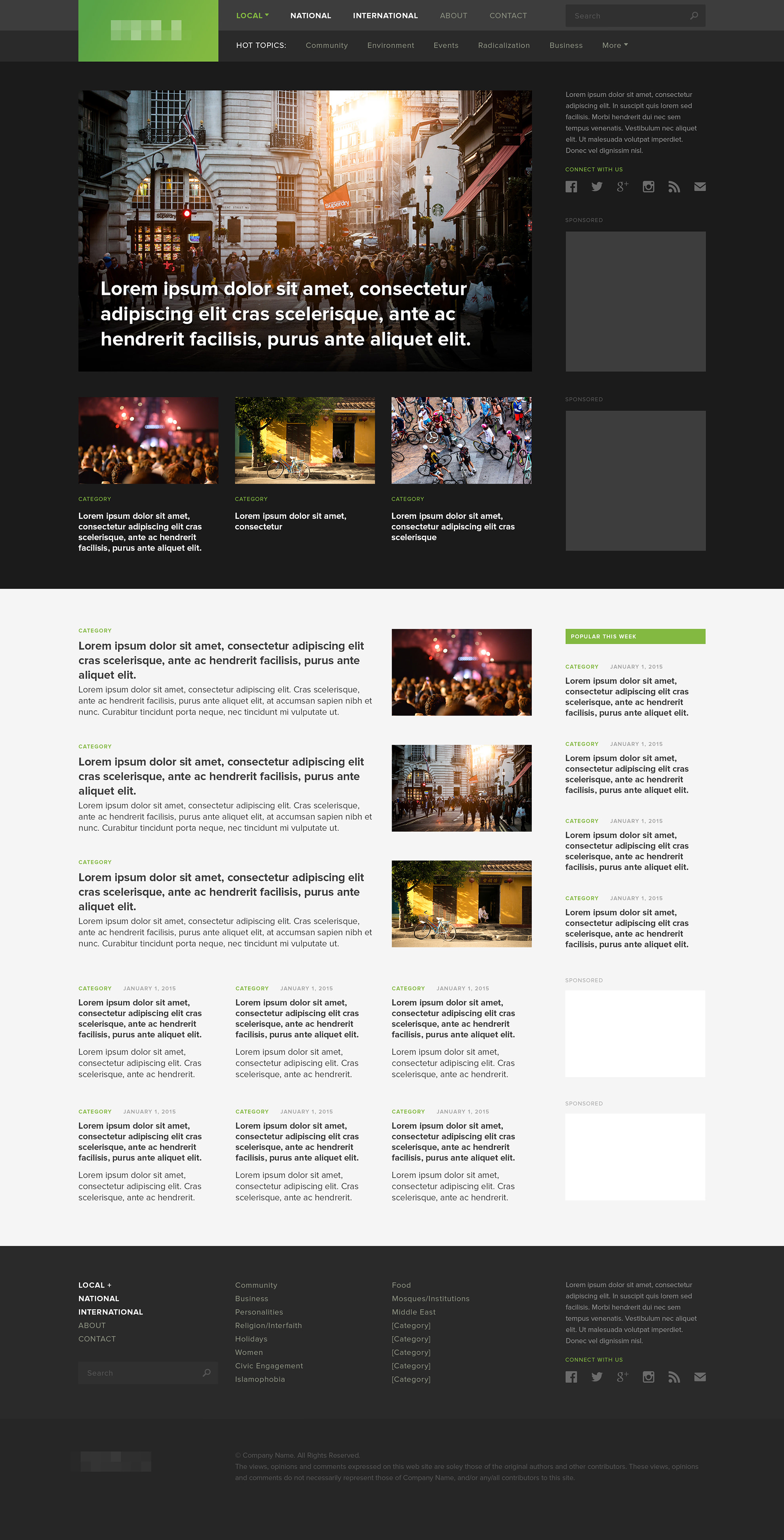 Home page.