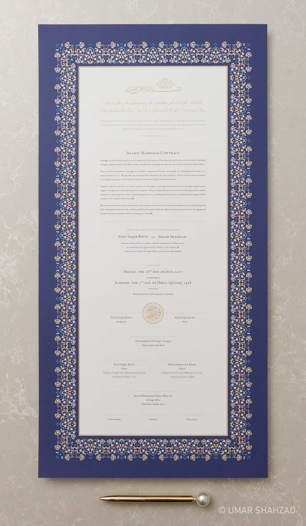 Islamic Marriage Contract Template Word