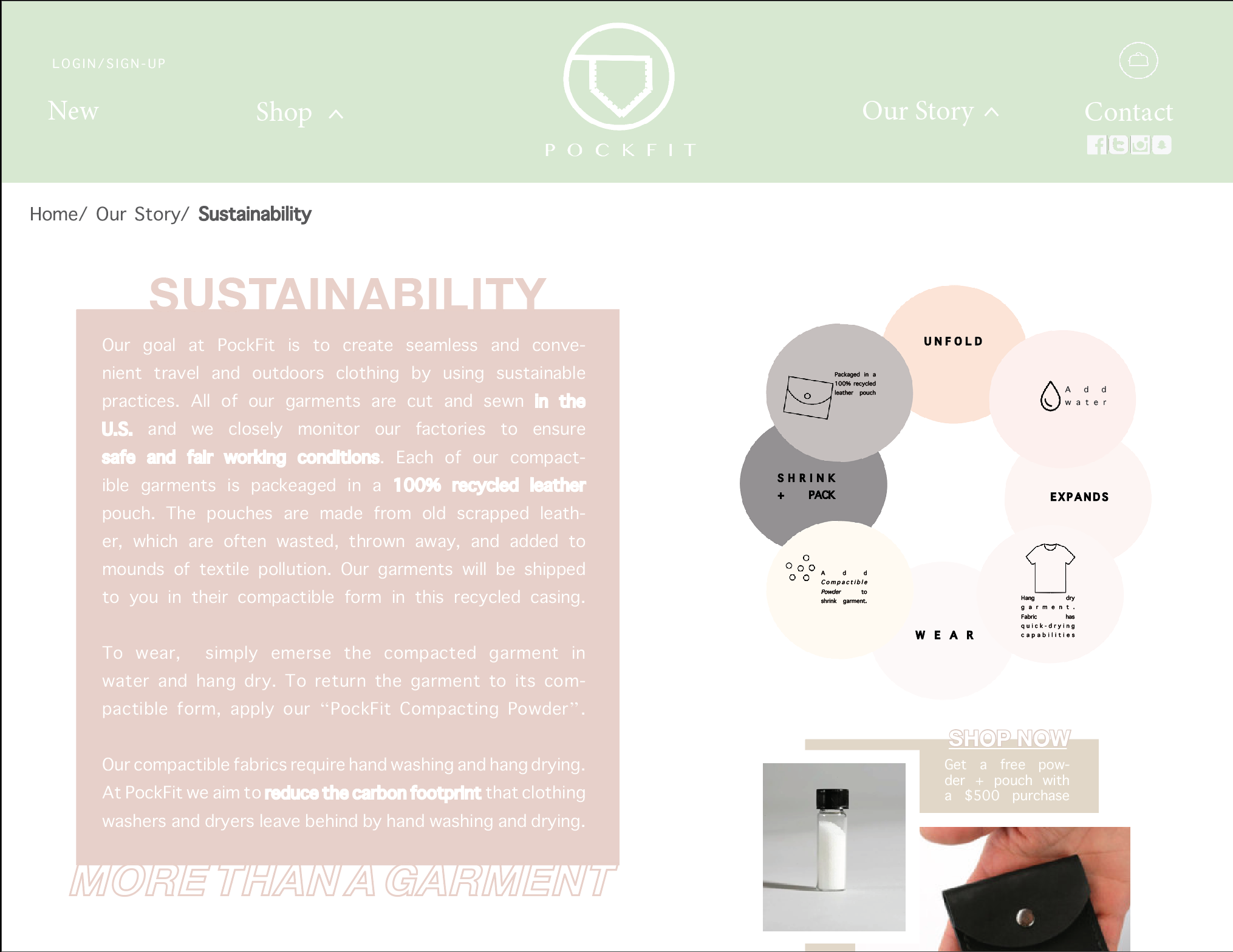 Website > Sustainability Statement