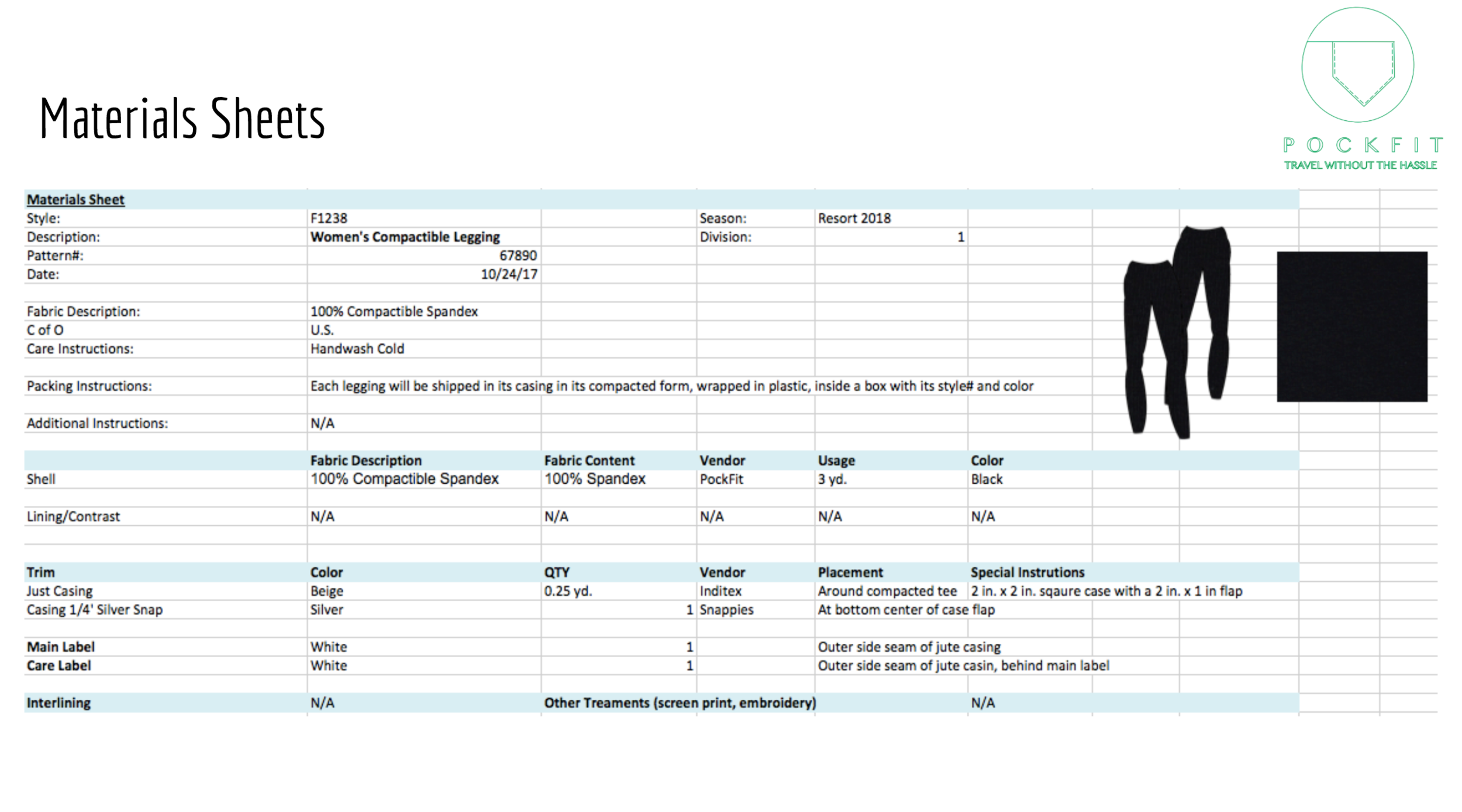 Material Sheet