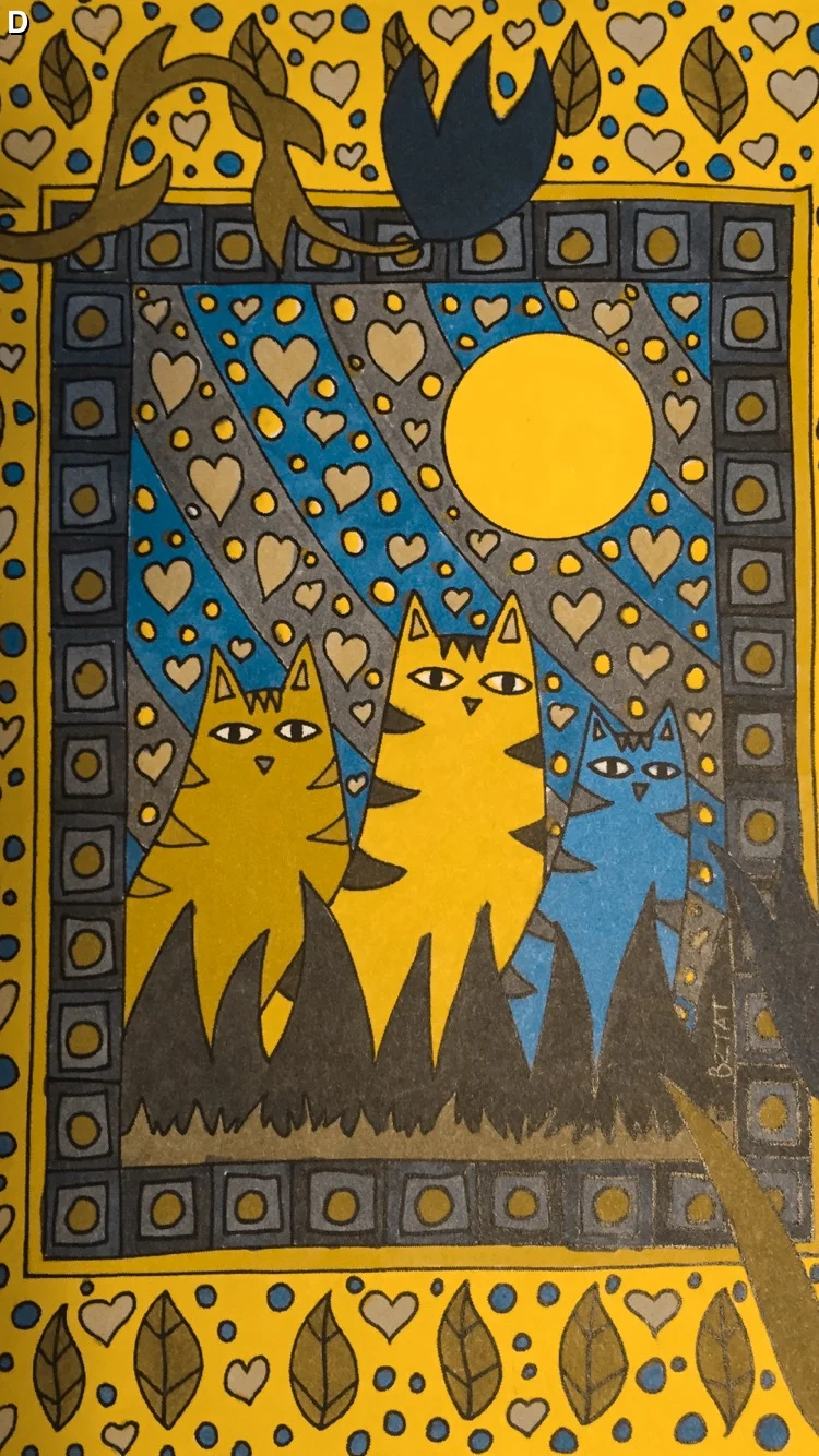 ARTIST BZTAT’S “COLOR ME CATS” – FIVE STARS!