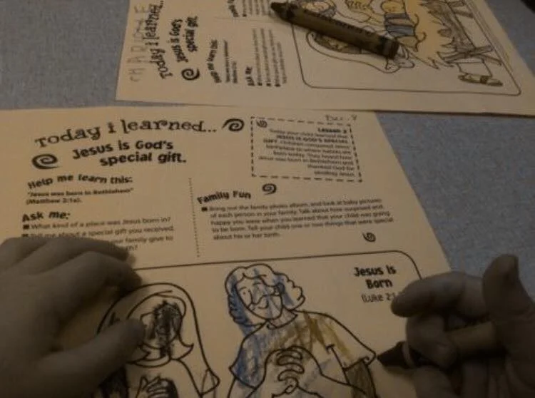 CHRISTMASTIME IN PRESCHOOL SUNDAY SCHOOL