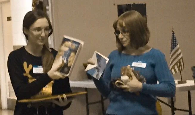 Mary and Sarah came up with great games! Russ won the memory game!
