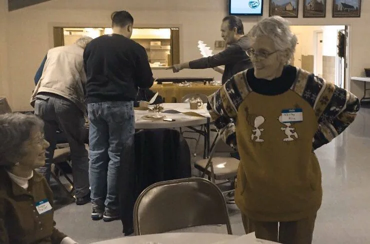 I love Shirley's Snoopy sweater!