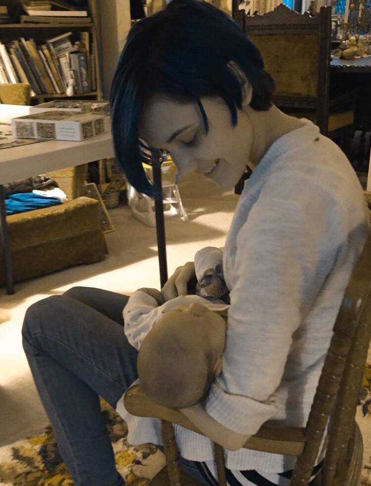 Abby with Arthur