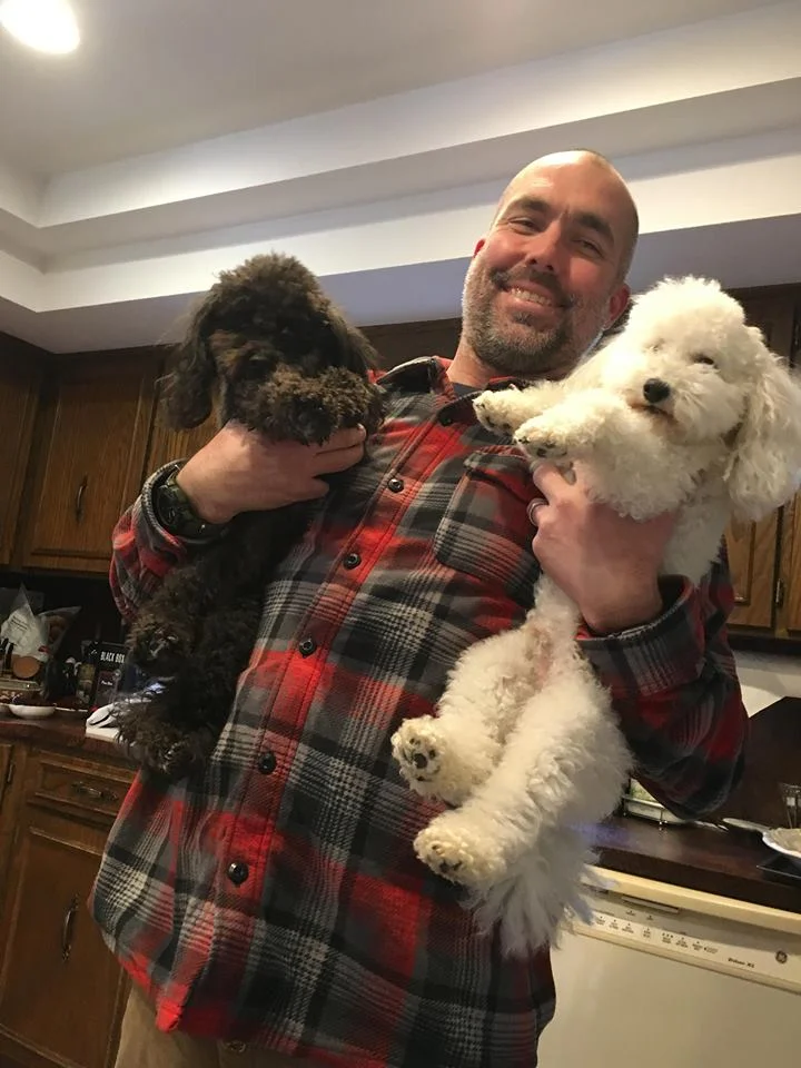 Felix and Oscar with Bill