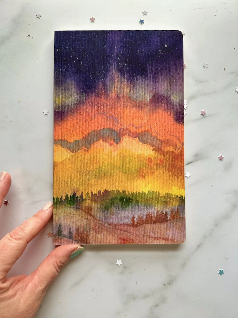 Small Journal - Violet Starburst