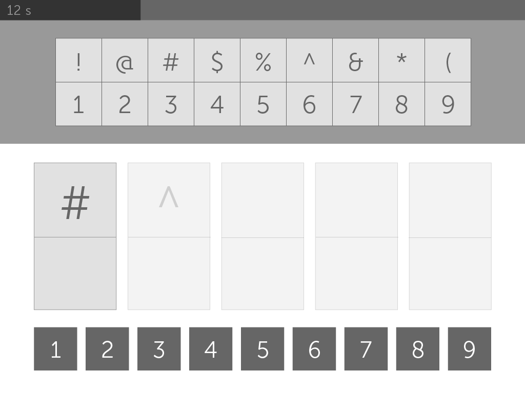 Early Digit Symbol Coding prototypes