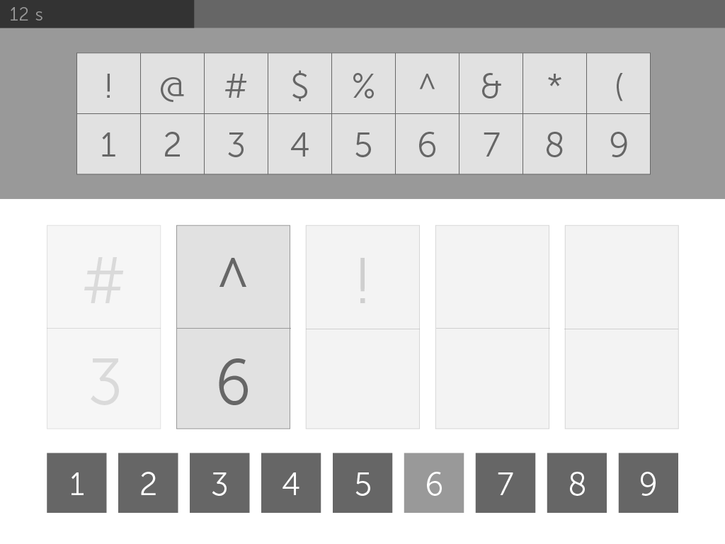 Early Digit Symbol Coding prototypes