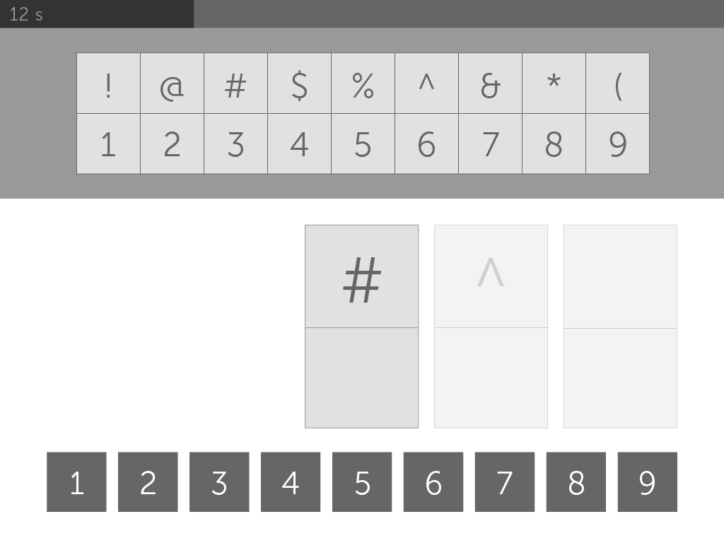 Early Digit Symbol Coding prototypes