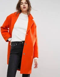 Orange Slim Coat