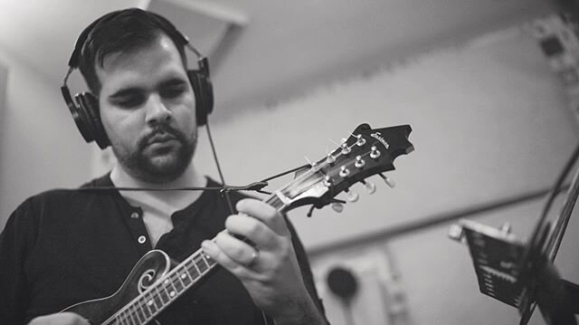 @moosetunes laying down some mandolin for Lakeside Water. Get your stream on now! Link in bio.