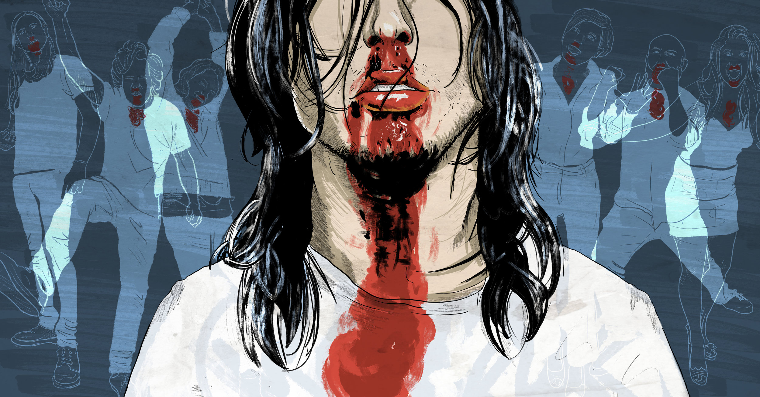 Andrew WK - 15 Years After ‘I Get Wet,’ Andrew W.K.’s Nose Is Still Dripping Blood by Dan Ozzi