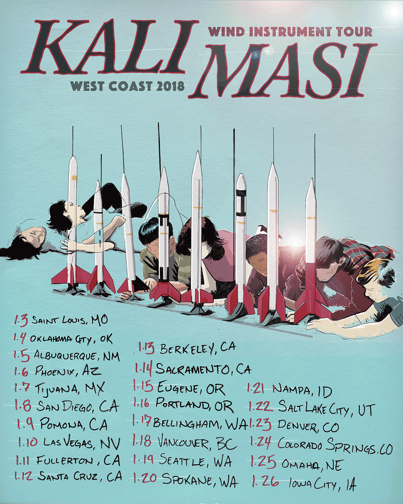 Kali Masi January 2018 tour
